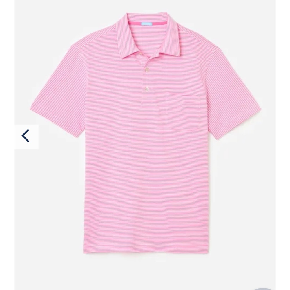 J. McLaughlin Mens Callahan Striped Polo Size Large